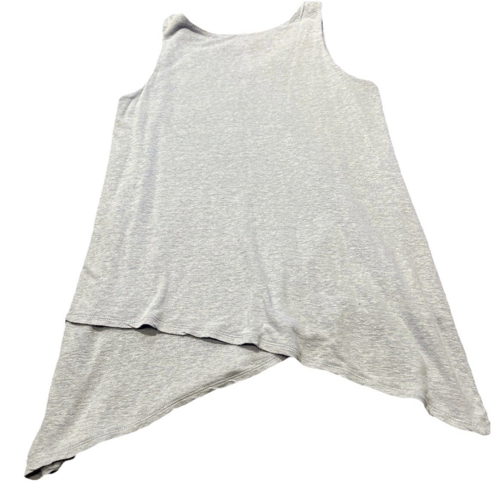 J Jill Pure Jill Tank Top Womens S Coral Pink V Neck Tunic Linen Blend Beach(54)